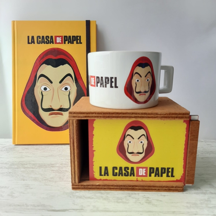 la casa de papel ozel tasarim kupa ve defter seti fiyati yorumlari netavantaj