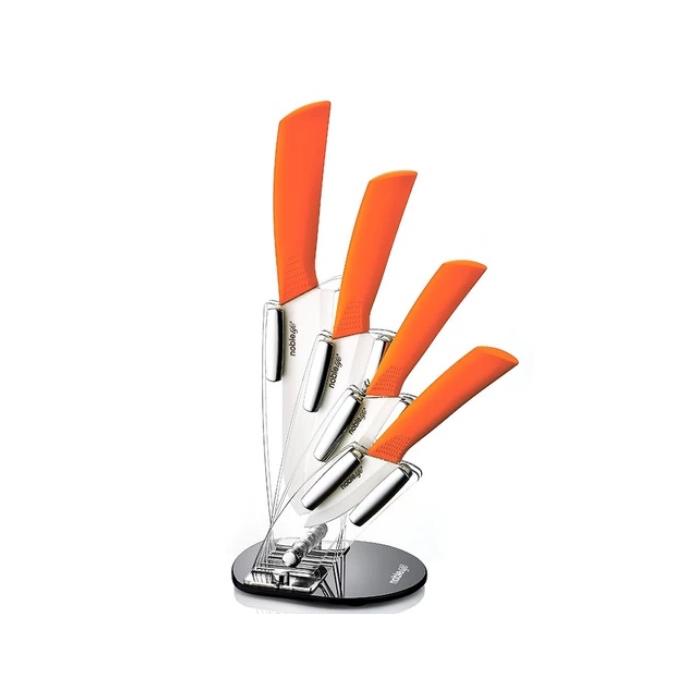 noble life bs 521 orange 5 parca seramik bicak seti fiyati yorumlari netavantaj