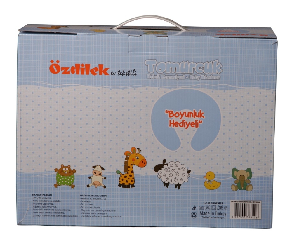 Özdilek Tomurcuk Bebek Battaniyesi Boyun Yastığı Hediyeli