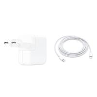 Apple 30W USB-C Güç Adaptörü - MY1W2TU/A + USB Type-C to USB-C Şarj Kablosu - 2m - MLL82ZM/A Seti
