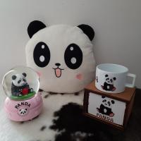 Panda Kar Küresi Yastık ve Kupa Sevgiliye Hediye Seti
