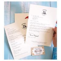 Harry Potter Hogwarts Kabul Mektubu Davet Mektup Seti