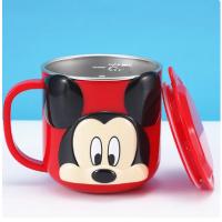 Mickey Mouse Paslanmaz Çelik Kapaklı Kupa