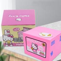 Müzikli Pilli Para Alan Yiyen Hırsız Tasarım Hello Kitty Kumbara