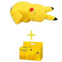 Pokemon Pikachu Yan Uyuyan Mini Gece Lambası 6 cm