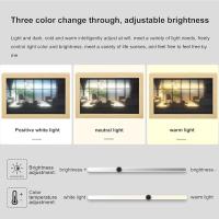 Oturma Odası Desenli USBli Led Işık Boyama Dekoratif Ahşap Çerçeve
