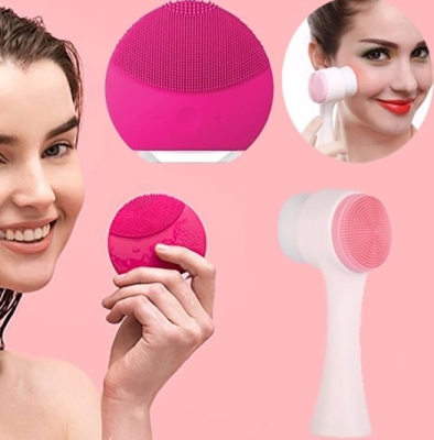 Forever Luna Mini Profesyonel Cilt Bakım Cihazı Ve Profesyonel Temizleme Fırçası Fuşya