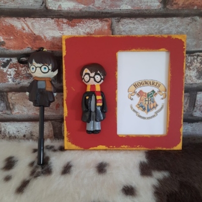 Harry Potter Ahşap çerçeve Ve Squish Kalem Set