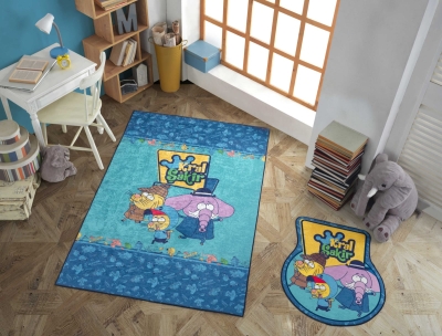 Hobby Kral Şakir Muhtişim Dedektifler Lisanslı Şekilli Halı Paspas 80 Cm