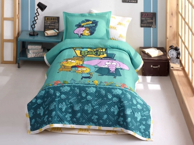 Hobby Kral Şakir Muhtişim Dedektifler Poplin Kapitone Yatak Örtüsü