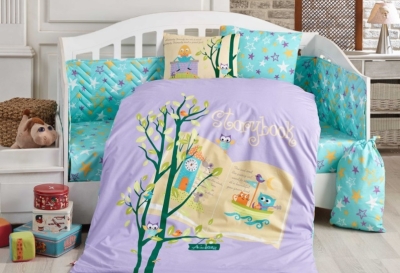 Hobby Ranforce Bebek Nevresim Takımı Dreamclock Lila