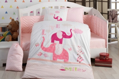 Hobby Ranforce Bebek Nevresim Takımı Pretty Pembe