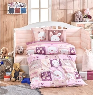 Hobby Ranforce Bebek Nevresim Takımı Snoopy Pembe