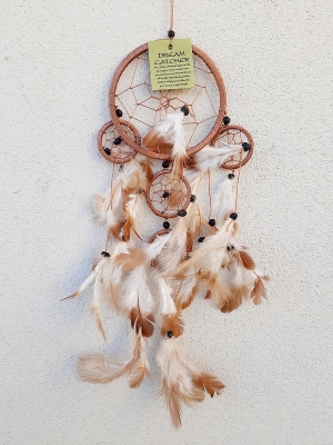 Otantik Rüya Düş Kapanı Kahverengi Dream Catcher
