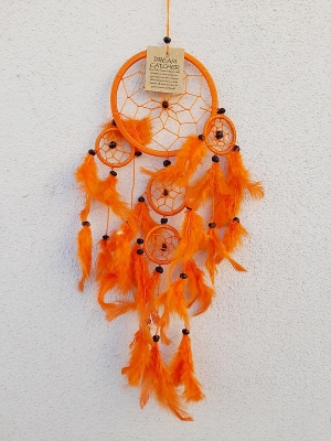 Otantik Rüya Düş Kapanı Turuncu Dream Catcher