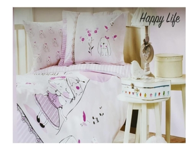 Özdilek Happy Life Pembe Bebek Nevresim Takımı