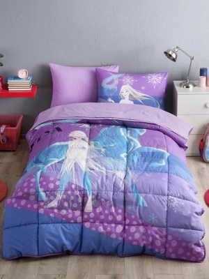 Özdilek Lisanslı Tek Kişilik Uyku Seti Elsa Frozen Fitted Çarşaf Snow Queen
