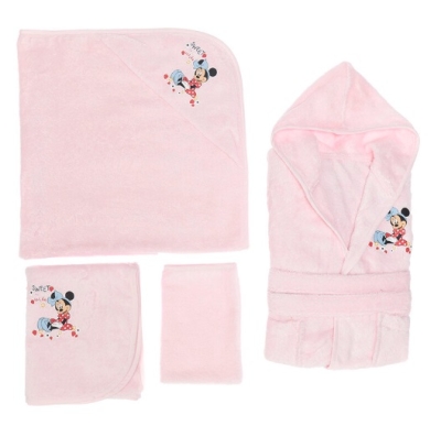 Özdilek Minnie Mouse Disney Lisans Baskılı Bambu Yenidoğan Bebek Seti