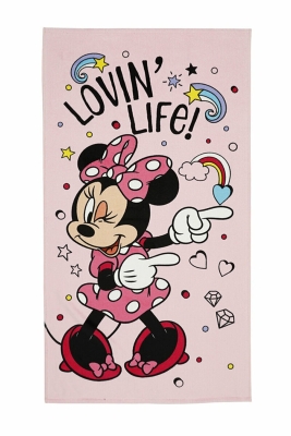 Özdilek Minnie Mouse Life Disney Lisanslı Kadife Plaj Havlusu 70x130