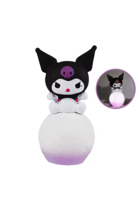 Ay Üstünde Oturan Kuromi Pilli Mini Gece Lambası