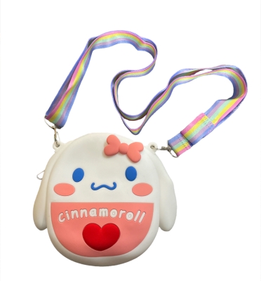 Cinnamoroll Mini Silikon Popitli Omuz Askılı Çanta Pembe