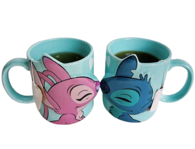 Disney Lilo Ve Stitch İkili 3D Tasarım Kupa Bardak