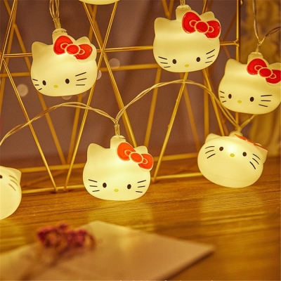 Hello Kitty Pilli Sıralı 10lu Led Işık 2Mt