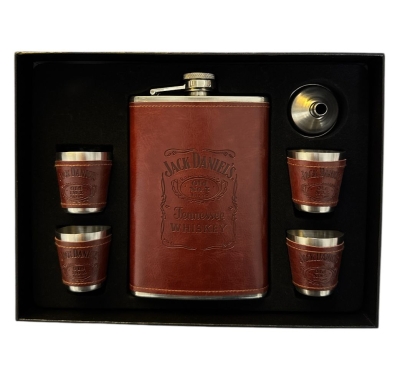 Jack Danıel's 6 Parça Kahverengi Matara Shot Seti