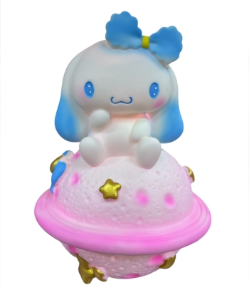 Kawaii Sanrio Cinnamoroll Satürn Yanıp Sönen Renk Değiştiren Gece Lambası Kumbara