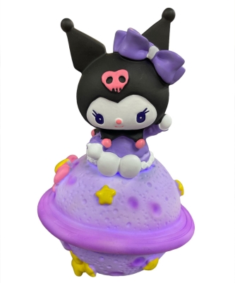 Kawaii Sanrio Kuromi Satürn Yanı Sönen Renk Değiştiren Gece Lambası Kumbara