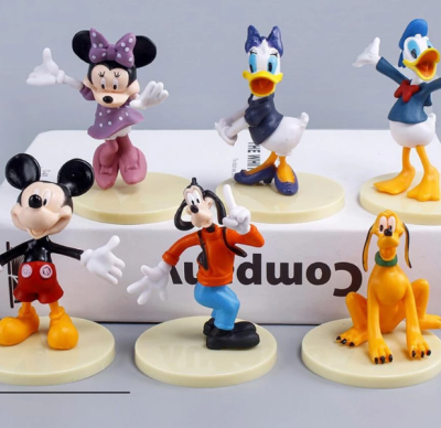 Mickey Mouse Clubhouse Donald Duck Minnie Goofy Pluto Daisy 6 Parça Figür Seti