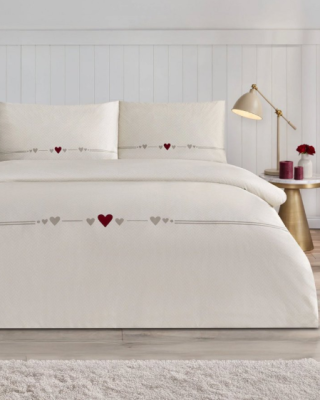 Özdilek Nev Heart Line Çift Kişilik Nevresim Takımı