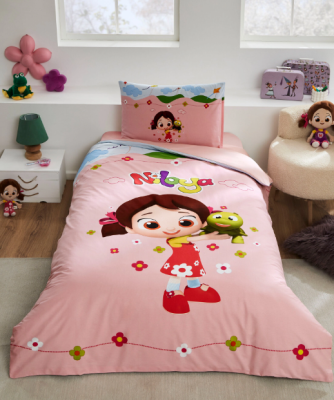 Özdilek Niloya Uçurtma Tek Kişilik Lisanslı Lastikli Çarşaf Çocuk Nevresim Takımı