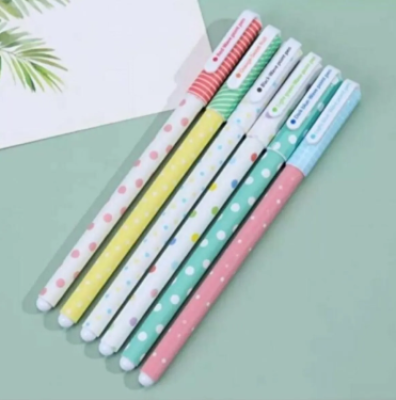 Puantiyeli Renkli Jel Kalem Seti 6'lı