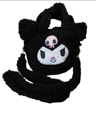 Sanrio Kuromi Siyah Peluş Omuz El Çantası