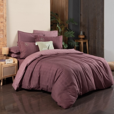 Sarev Ederlezi Flanel Kışlık Çift Kişilik Nevresim Takımı Gül Kurusu