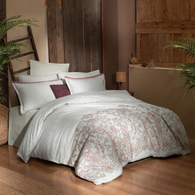 Sarev Scarlet Flanel Kışlık Çift Kişilik Nevresim Takımı Bej