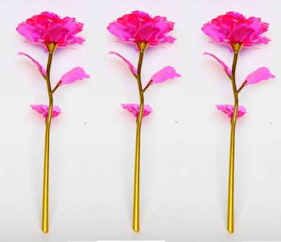 Sonsuzluk Gülü Hediyelik Gül Solmayan Yapay Gül Pembe 3 Adet