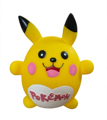 Tombul Pokemon Pikachu Kumbara Yanı Sönen Renk Değiştiren Gece Lambası