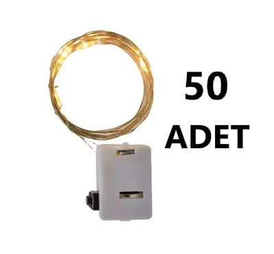 Toptan Mini Peri Led 1.5 M Kendinden Pilli Gün Işığı Yanıp Sönme Animasyon Fonksiyonlu 50 Adet