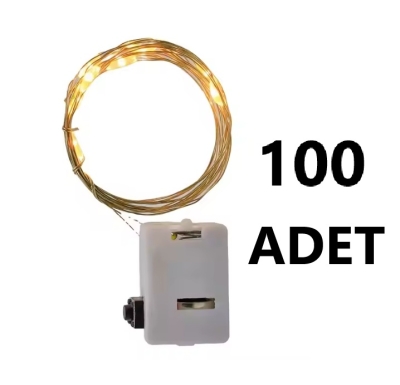 Toptan Mini Peri Led 1.5 M Kendinden Pilli Gün Işığı Yanıp Sönme Animasyon Fonksiyonlu 100 Adet