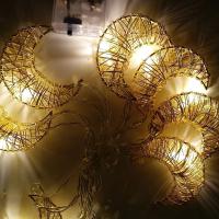  Metal Ay 10'lu 2 Metre Şerit Led Lamba Gold Altın