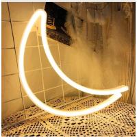  Moon Yarım Ay Neon Duvar Lambası Sarı