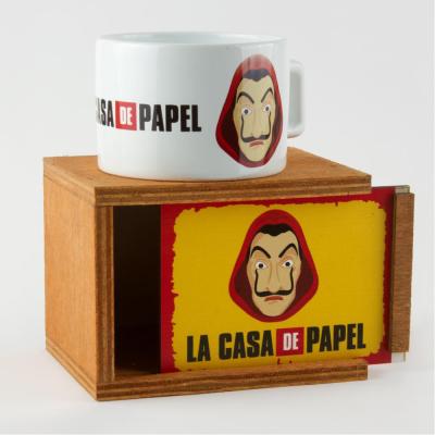  La Casa De Papel Figürlü Ahşap Kutulu Kupa