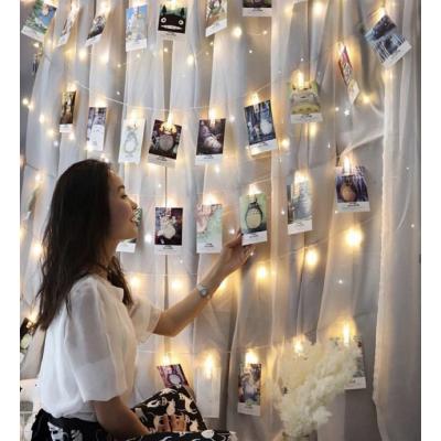 30 Mandallı USB Girişli Peri LED Işıklı Fotoğraf Askısı