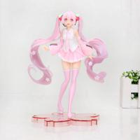 Anime Pink Hatsune Miku Sakura Fügürü 20 Cm