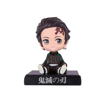 Anime Tanjiro Bobble Kafa Telefon Tutucu Figür