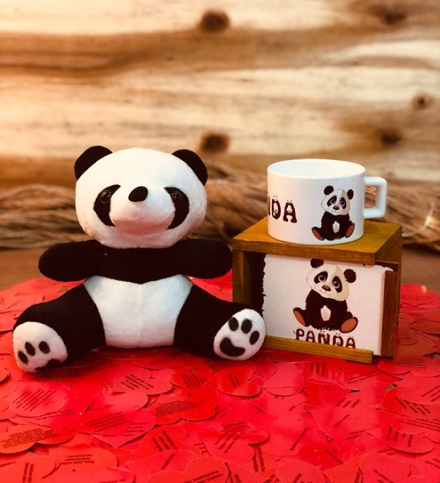 365 Gun Ask Sozleri Dolu Asik Pelus Panda Ve Kutulu Kupa Sevgiliye Hediye Seti Netavantaj
