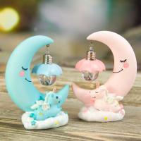 Ay Dede ve Minik Unicorn Temalı Dekoratif Masa Gece Lambası​ Biblo