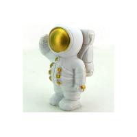 Aya Ilk Ayak Basan Çantalı Astronot 9 cm Dekoratif Biblo Altın
